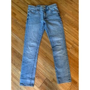 Warp + Weft HND Tokyo Skinny Jeans Light Wash Denim 28x30 Minimalist Retro